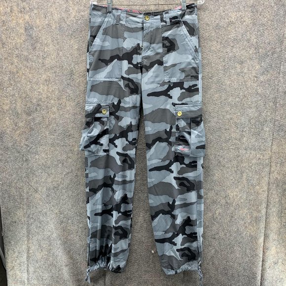 Nike Pants - Nike Pants Women Small Ladies Camo Gray Black Pockets Cargo Outdoors Dri Fit VTG